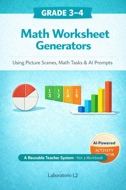 Cover: Math Worksheet Generators, Grade 3–4